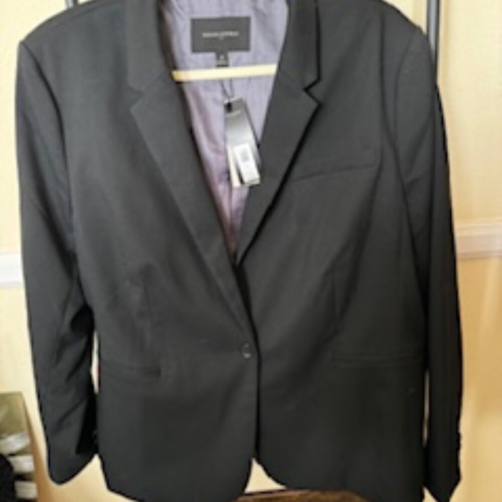 NWT - Banana Replubic Classic Suit Blazer - Black  - Size 18